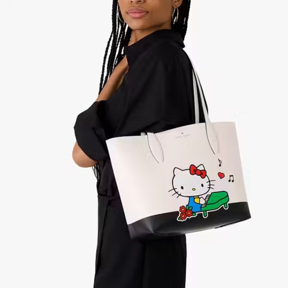 Authentic Kate Spade ♠️ Hello Kitty X Ksny Medium Tote - Picture 3 of 4